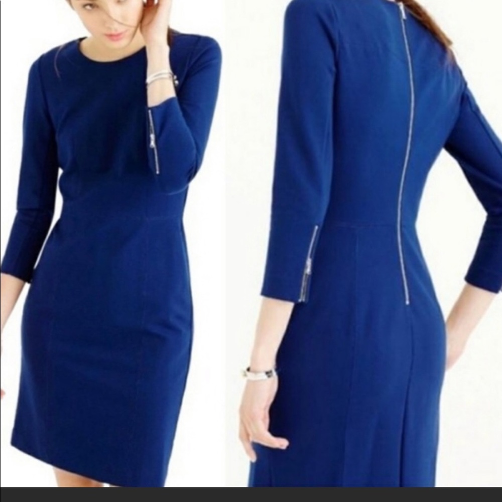 J. Crew Ponte Dress, Black, Size 0